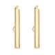 Slide end tubes 40mm - Gold